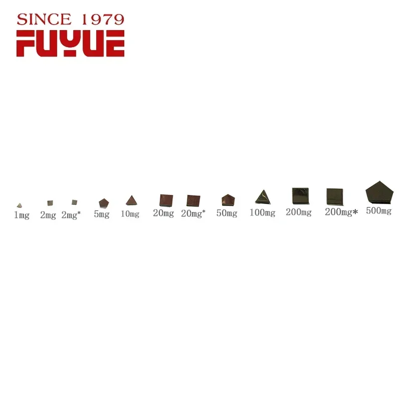 مجموعة معايرة تصحيح المقياس الإلكتروني لوزن التوازن F1 من الفولاذ المقاوم للصدأ سلسلة شعبية 1 ملجم-500 ملجم