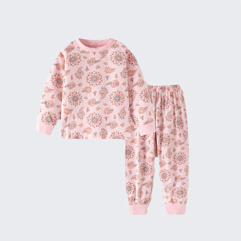 

Girls' HomewearTT-shirt Autumn Winter New Style Toddler Set Cute Print Two Pieces