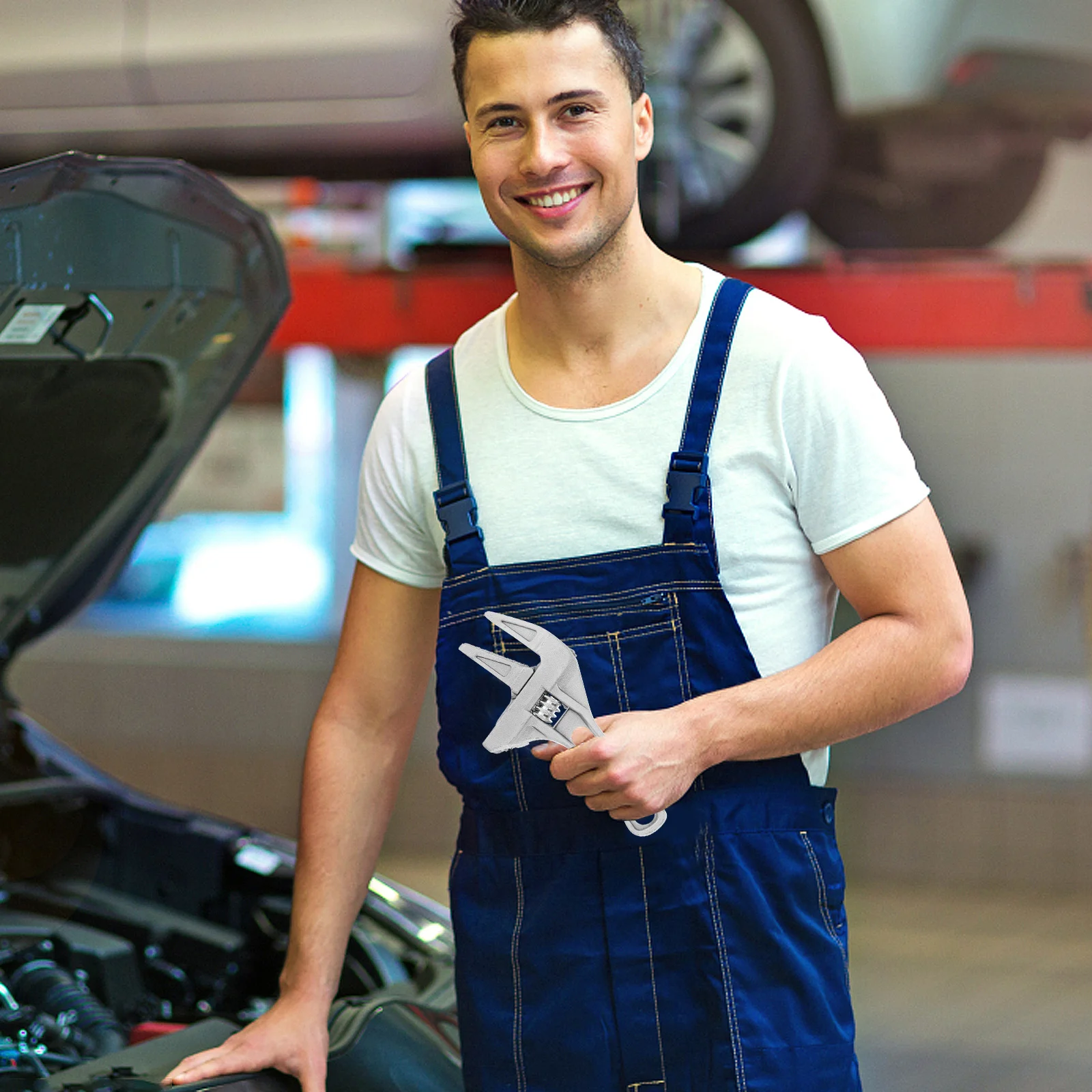 

Large Capacity Adjustable Wrench Precision Kitchen Bathroom Plumbing Fixing Faucet Nut Tool Basin Wrench