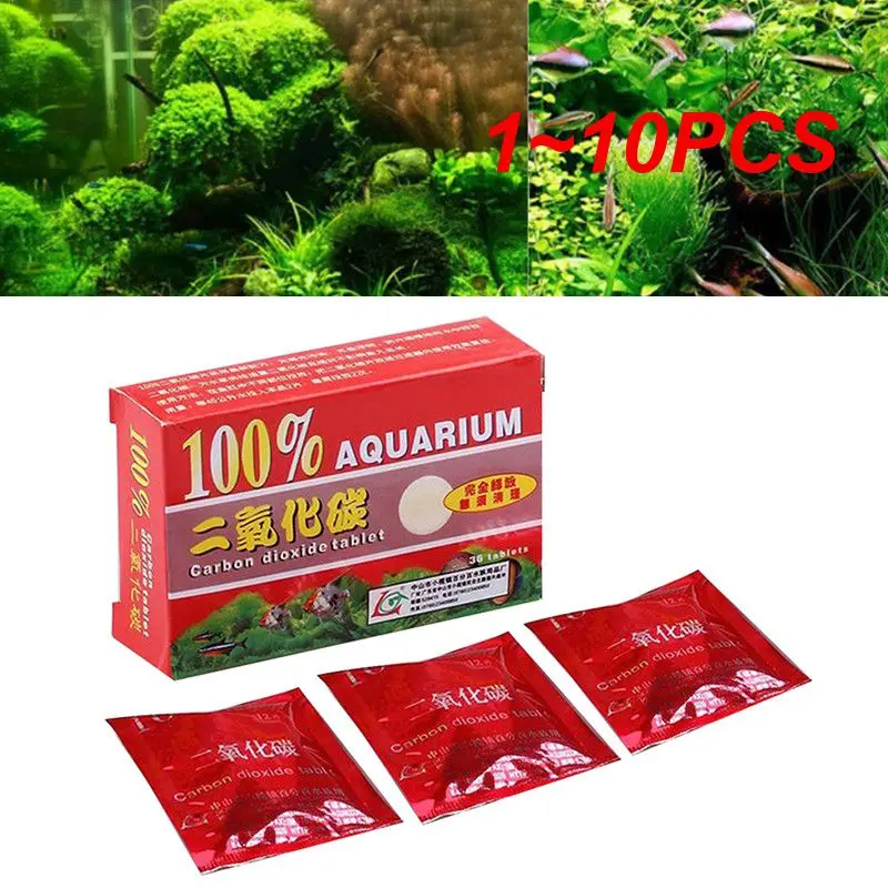 1~10PCS Aquatic Co2 Release Fertilizer Aquarium Plant Carbon Dioxide Supplement For Water Plant Grass Growth Hot Co2 Tablets New