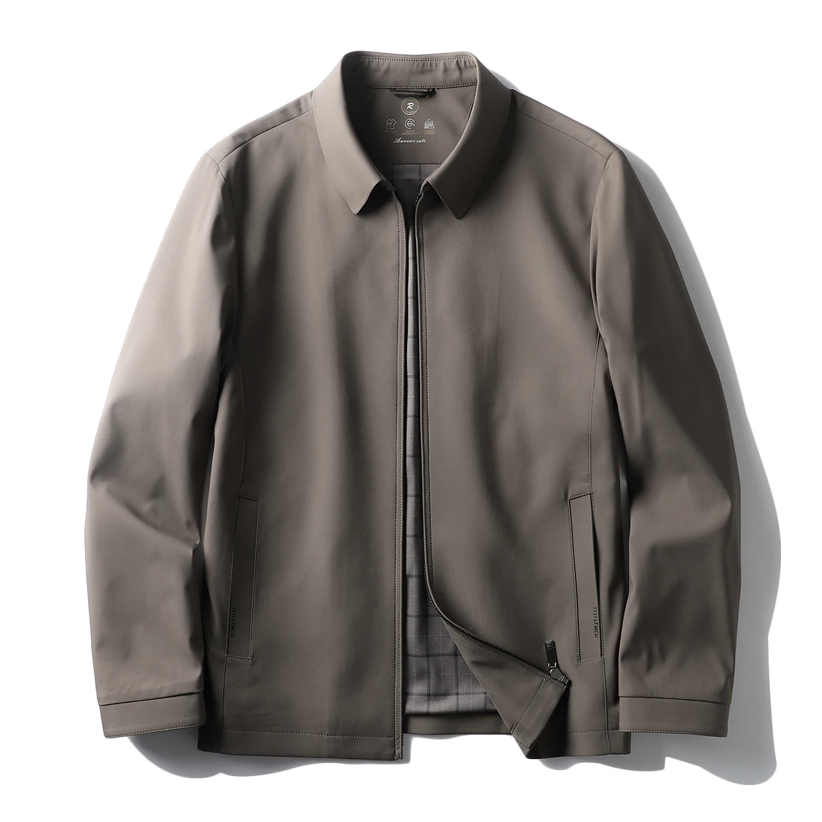 

Элитное демисезонное пальто с отложным воротником из полиэфирного волокна, приталенный крой, для молодежи