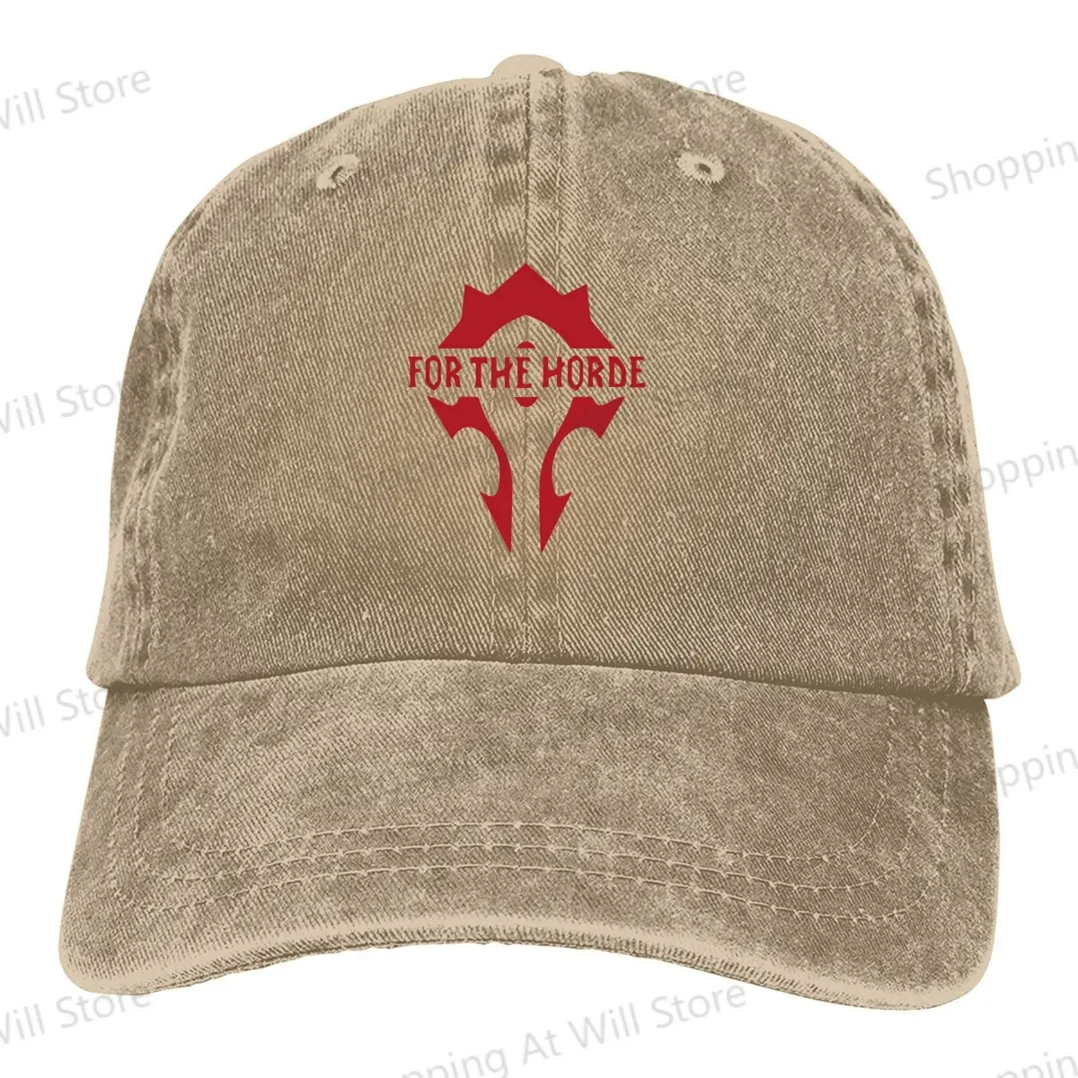 For the Horde Baseball Cap Men Women Sun visor World of Warcraft WOW Game Retro Distressed Denim Sun Caps