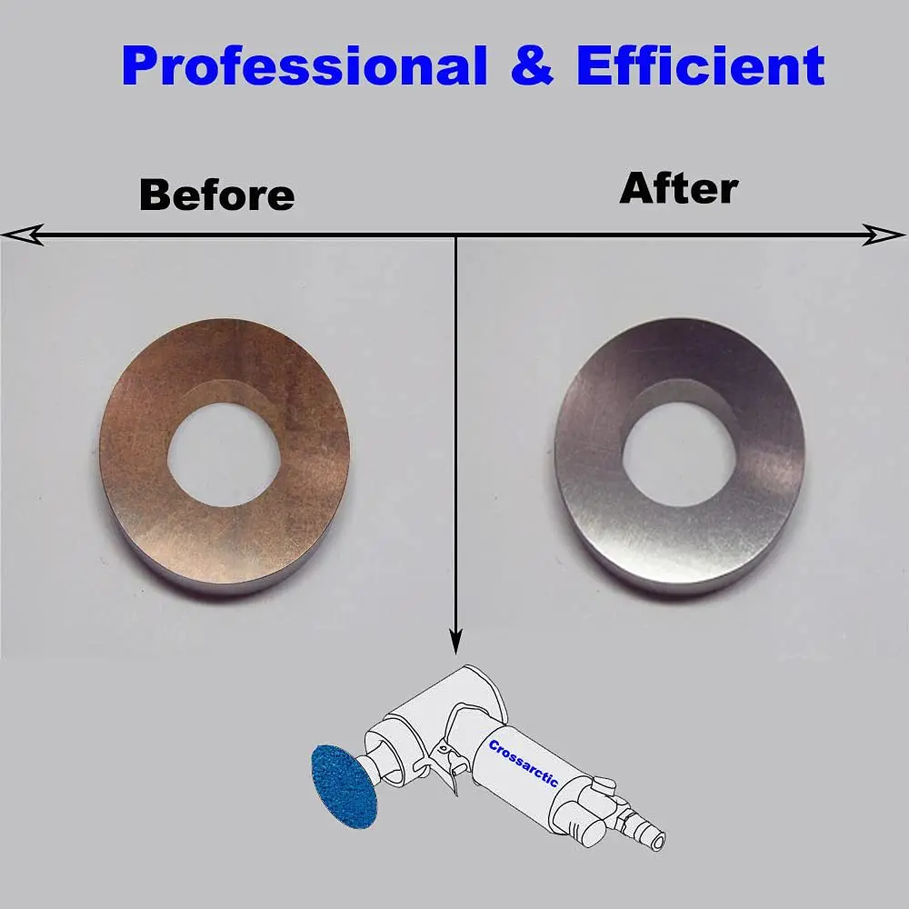 Kit de discos de cambio rápido tipo R, bloqueo enrollable de 1 ", 25mm, disco de lijado de grano de 36-240, accesorios para amoladora acondicionamiento de superficie de Metal