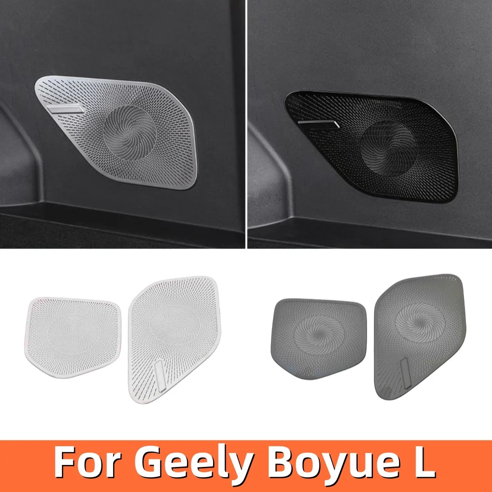 

For Geely New Atlas FX11 Boyue L 2023 2024 Car Trunk Audio Panel Sound Speaker Trim Cover Accessories Auto Protector Parts