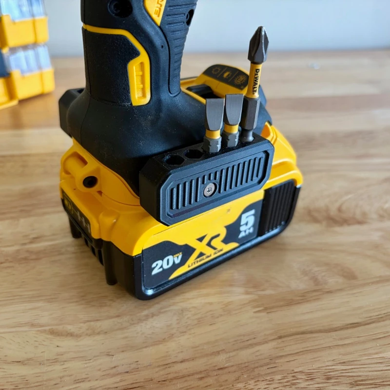 2Pcs Bit Holder Organizer for Dewalt 12V/20V Drill, Storage Rack Holds 10pcs 1/4 Inch Hex Screwdriver Bits