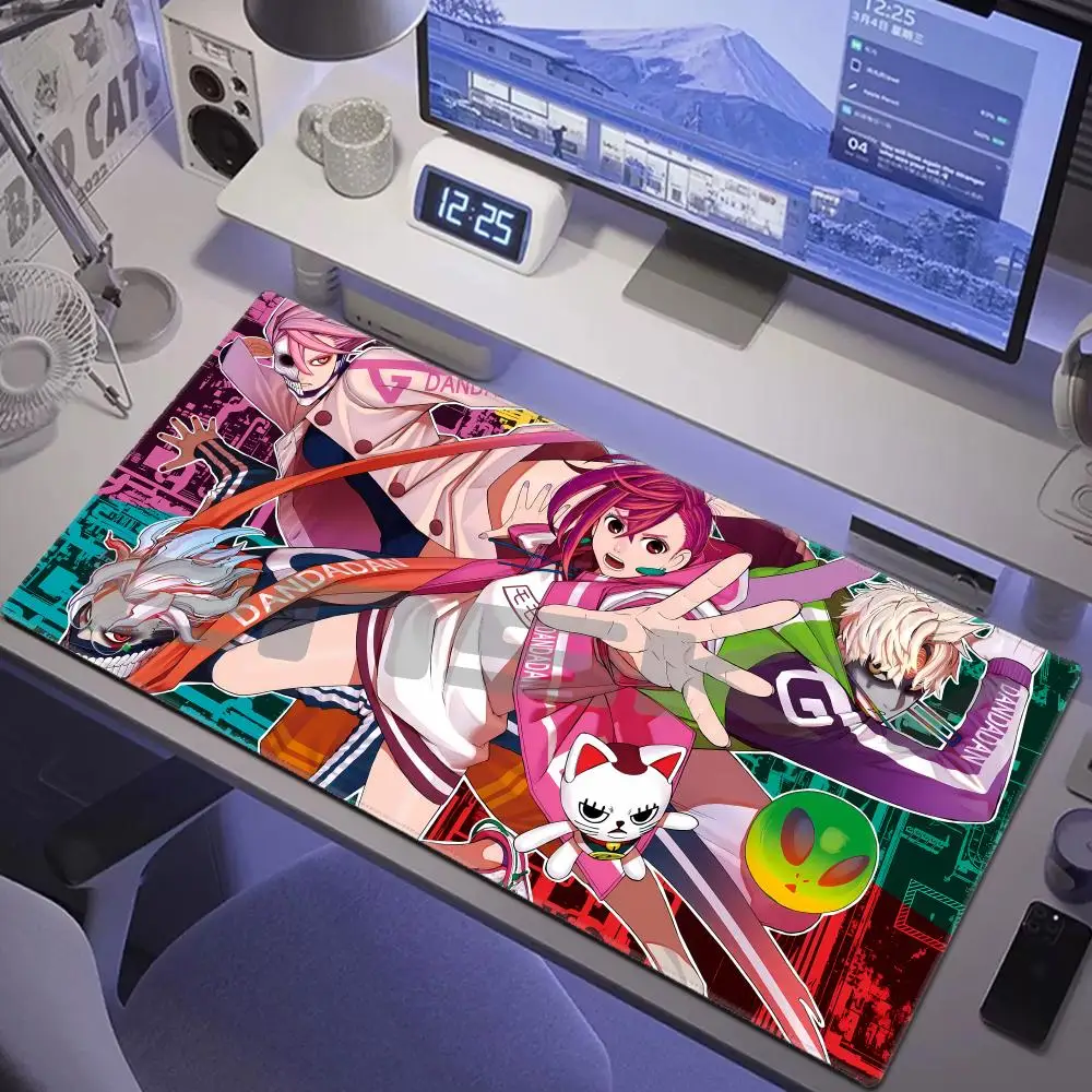 Alfombrilla de ratón XXL Anime Dandadan Extended para ordenador portátil Ayase Momo Takakura Ken Seiko teclado HYBXAXC Accesorios para juegos Alfombrilla de escritorio para teclado