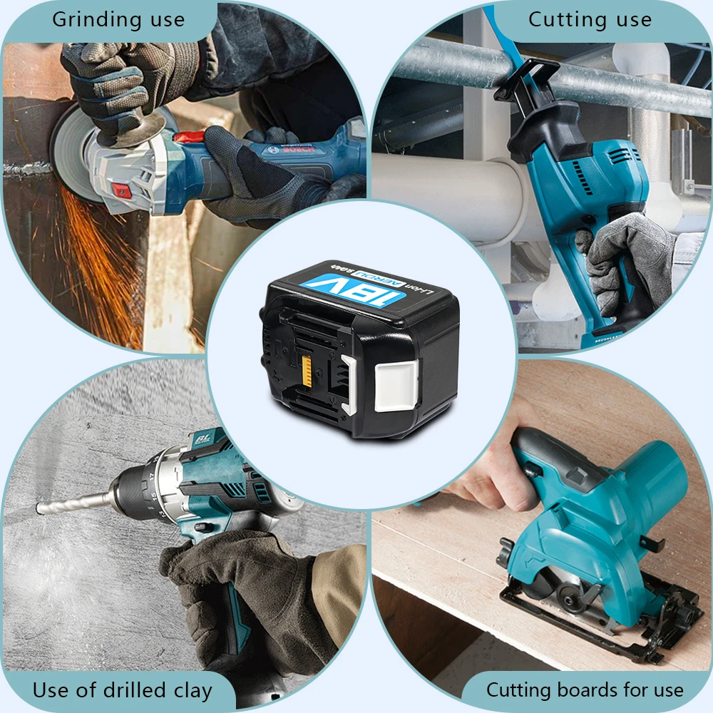 

For Makita-15X Max, 18V 9.0Ah/9000mAh High-Capacity, Long Lifespan Li-ion Battery， For BL1860B BL1850B BL1840B BL1830B BL1815B,