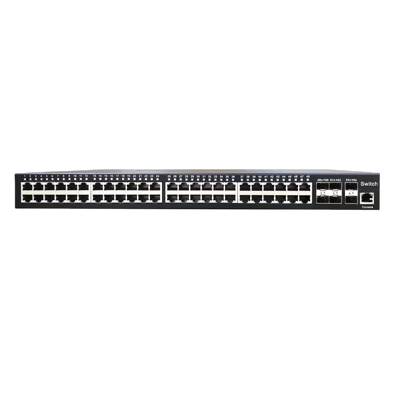 

Ethernet management switch 6 10G SFP optical ports 48 ports Gigabit rj45 network interface L2 L2 managed switch