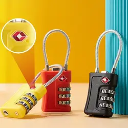 New TSA Customs Code Lock for Travel Luggage Password Changeable Lock Contrast Color Design Padlock