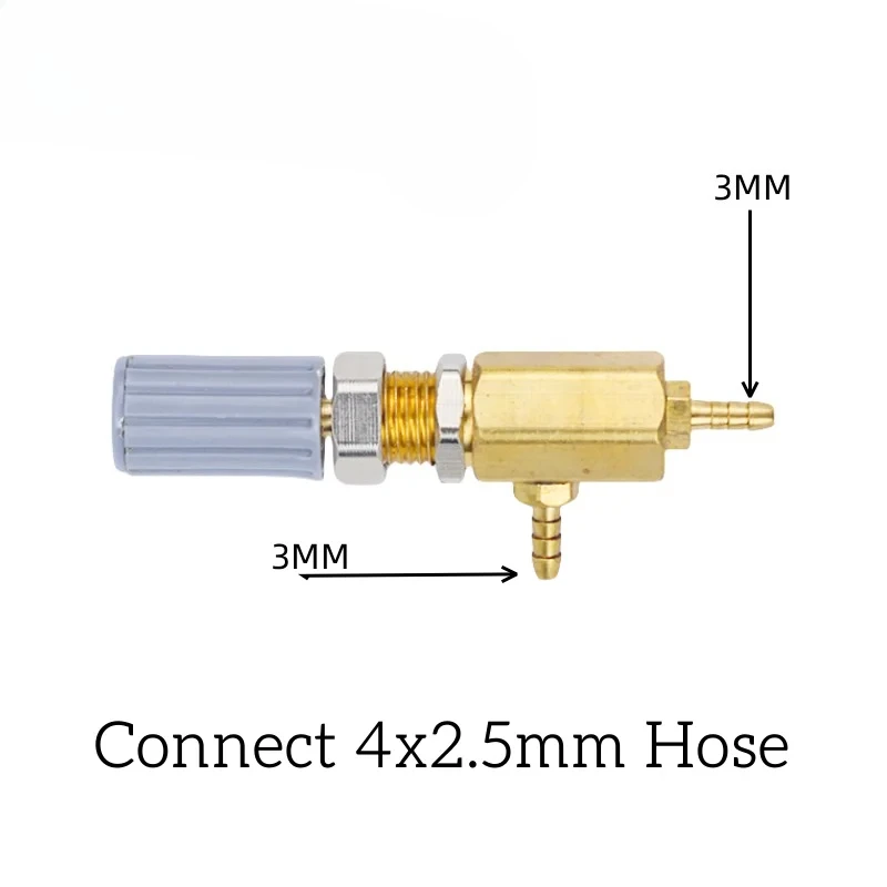 2pcs Air Water Control Valve 3mm Copper | Regulating Switch for Chair & Turbine Unit Spare Part