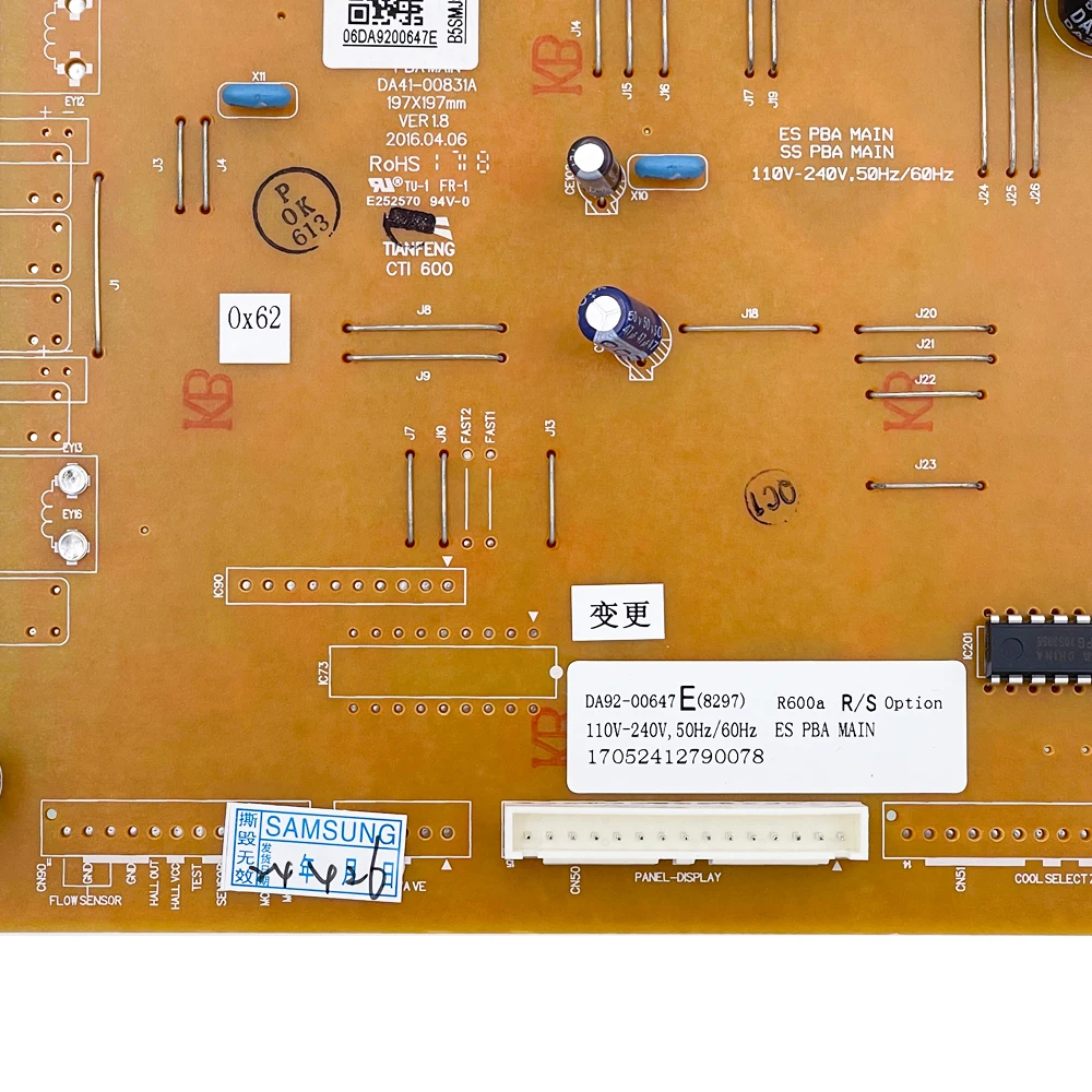 New For Samsung Refrigerator Control Board DA92-00647E Circuit PCB DA41-00831A Fridge Motherboard Freezer Parts