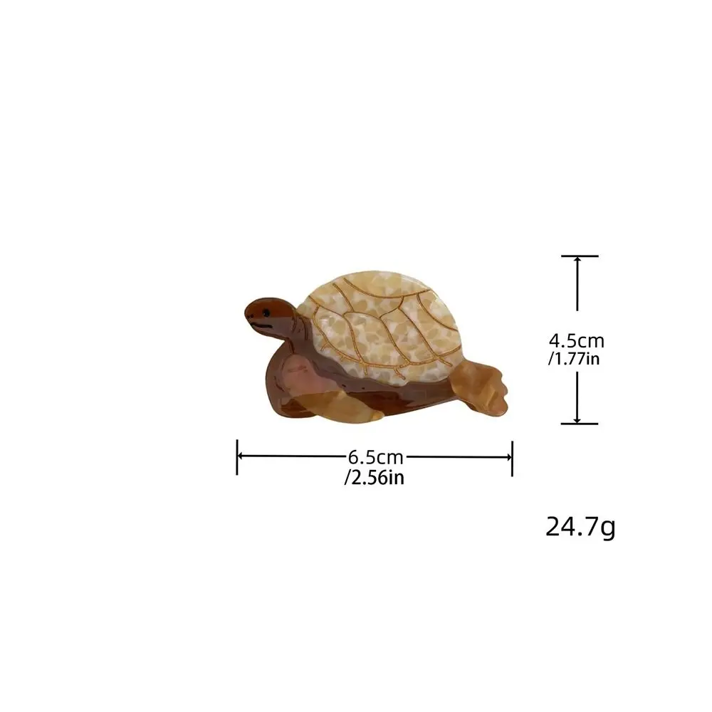 حمض الخليك خلات السلحفاة مشبك شعر سلسلة المحيط مخلوق البحر الحيوان مشبك شعر الكرتون إكسسوارات الشعر مشبك القرش الكبير الإناث #5