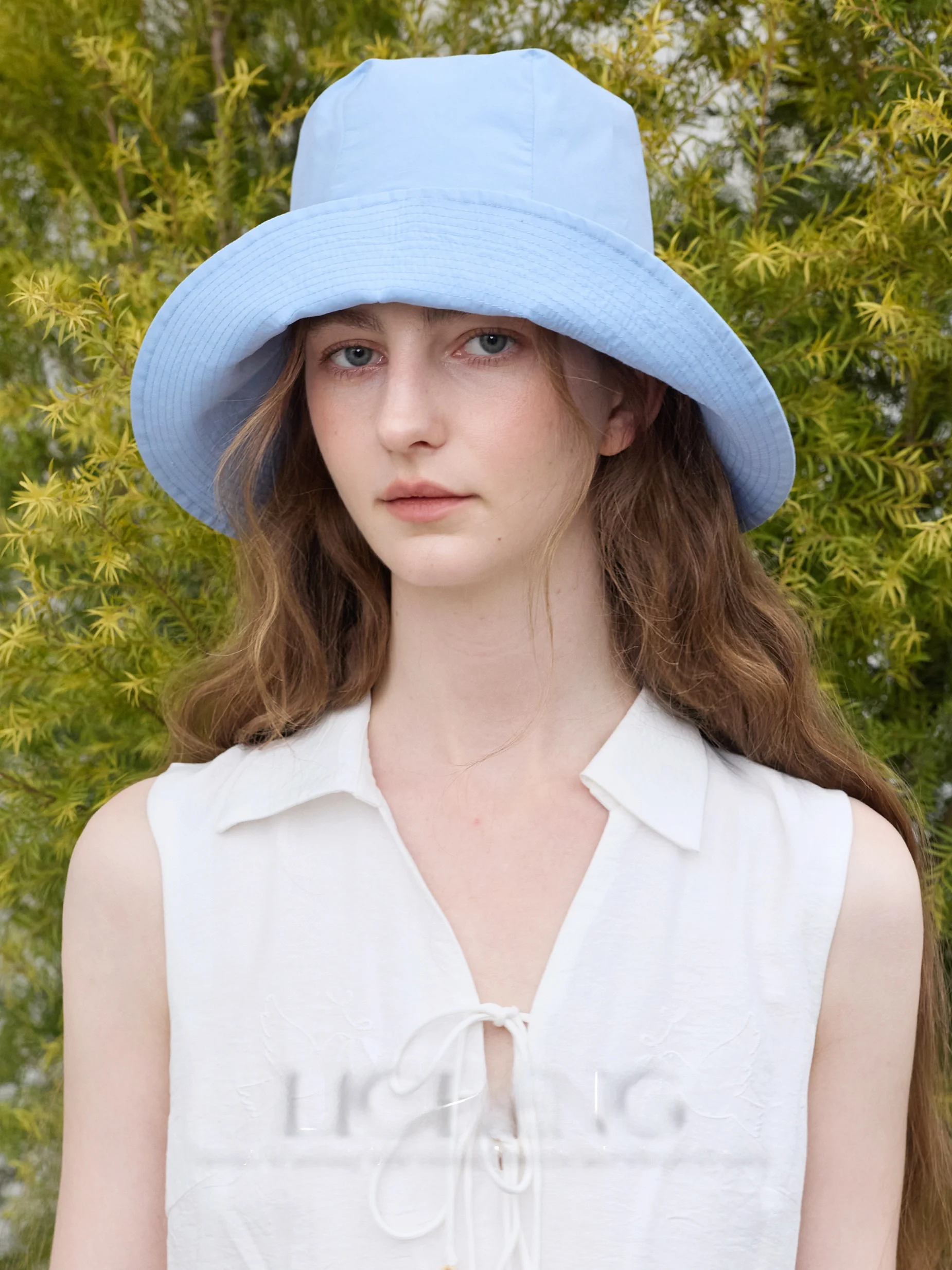 richeng-ミニマリストワイドブリム日焼け防止フィッシングキャップ女性の夏高品質コーマ綿フェイススリミングバケットハット