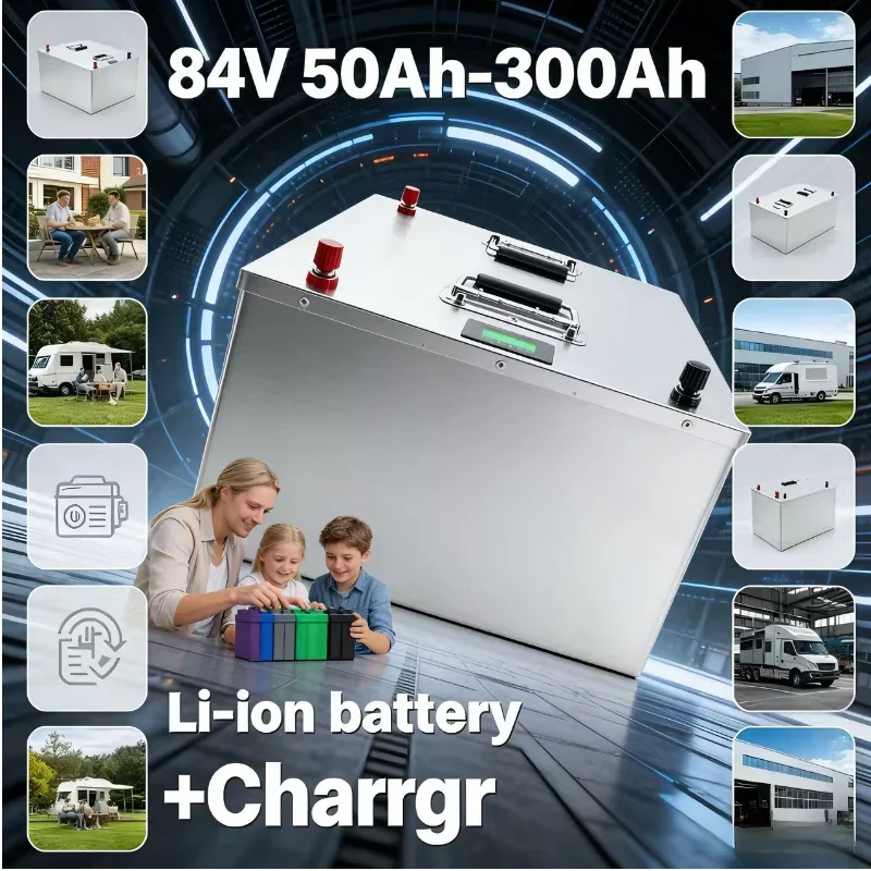 

84V Li-ion Battery 50Ah-300Ah BMS, For Airport Ground & Electric Sightseeing Vehicles 8KW-12KW