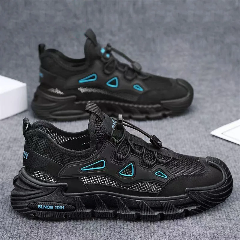 

Summer Breathable Mesh Shoes for Man Solid Color Hallow Fashion Casual Sneakers Male New Designer Sports Zapatos De Hombre
