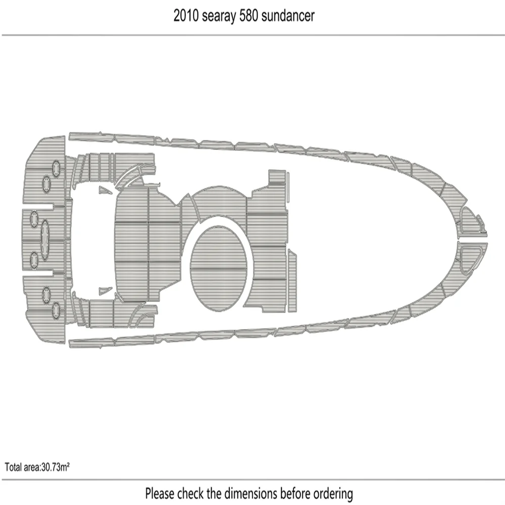 2007-2010 searay 580 sundancer swim platform & cockpit 6mm EVA Foam floor SeaDek MarineMat Gatorstep Style Self Adhesive