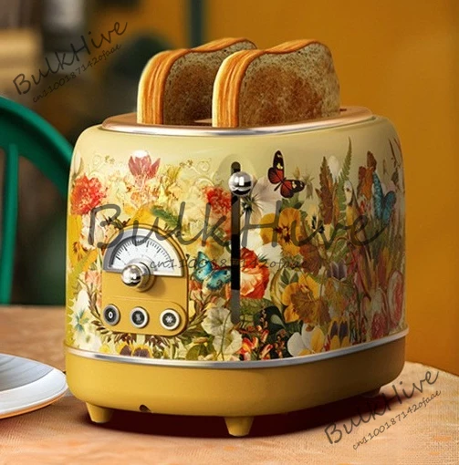 

2-Slice Retro Toaster, 3 Functions-Defrost/Reheat/Cancel, Removable Crumb Tray for Easy To Clean, 1.5 Inches Extra Wide Slots