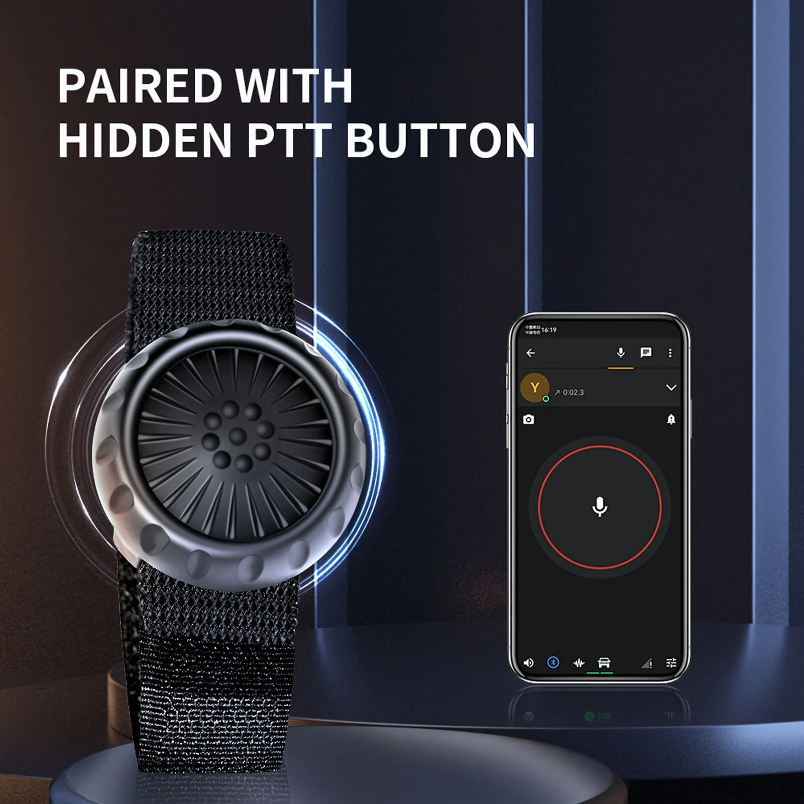 ワイヤレスpttボタン-50-ip67防水ワイヤレスpttボタン-android用ワイヤレスpttボタン