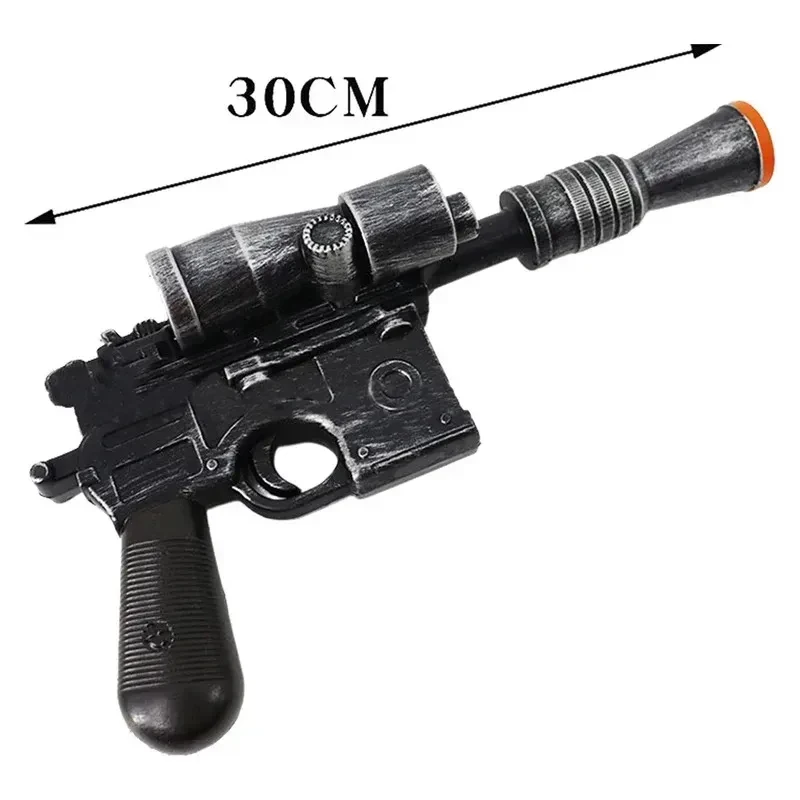 Pistolet de Cosplay Han Solo Star Wars – Accessoire de Jeu de Rôle pour Hommes, Déguisement, Fête d'Halloween, Accessoires de Costume LiyCos