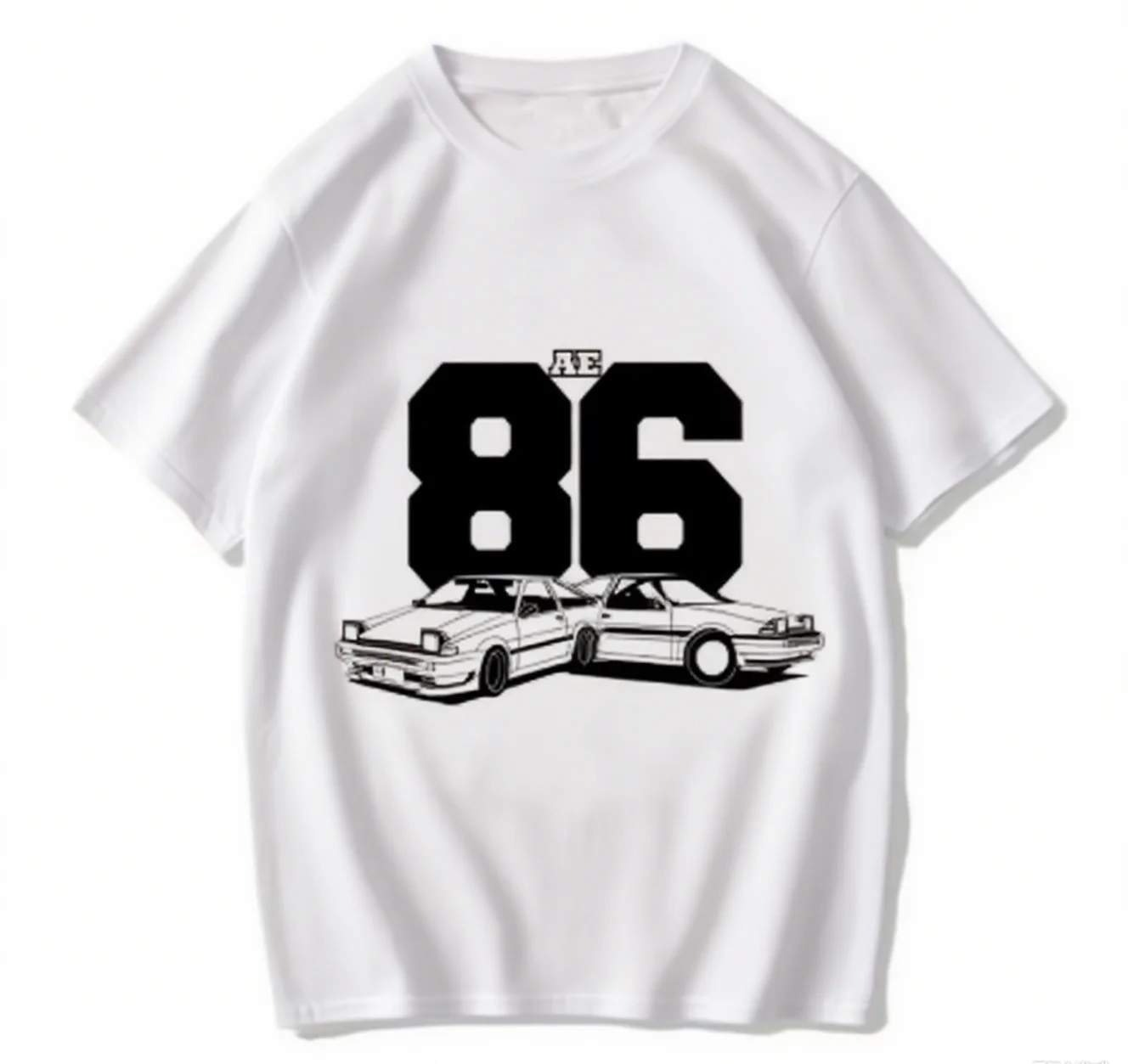 

Initial D Themed Cotton T - Shirt AE86 Car Art Must - Have for Drift Culture Enthusiasts Streetwear Print New Arrival Tee S-4XL