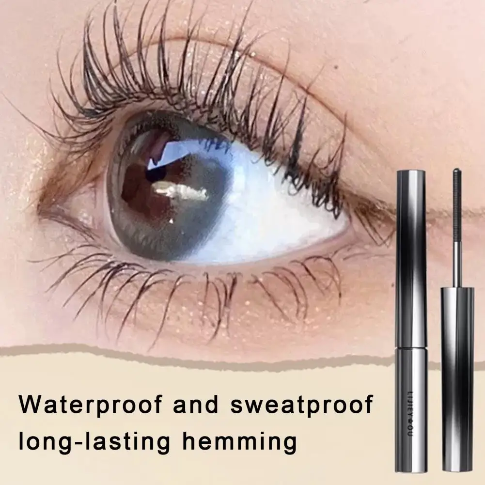 Mascara 3D imperméable à l'eau, extension durable, allongement des cils, recourbe-cils, type de barre métallique, maquillage de tête, cosmétiques