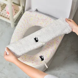 3376 Toilet Cushion Four Seasons Universal Household Toilet Cushion Winter Universal Toilet Cover Winter Toilet Washer