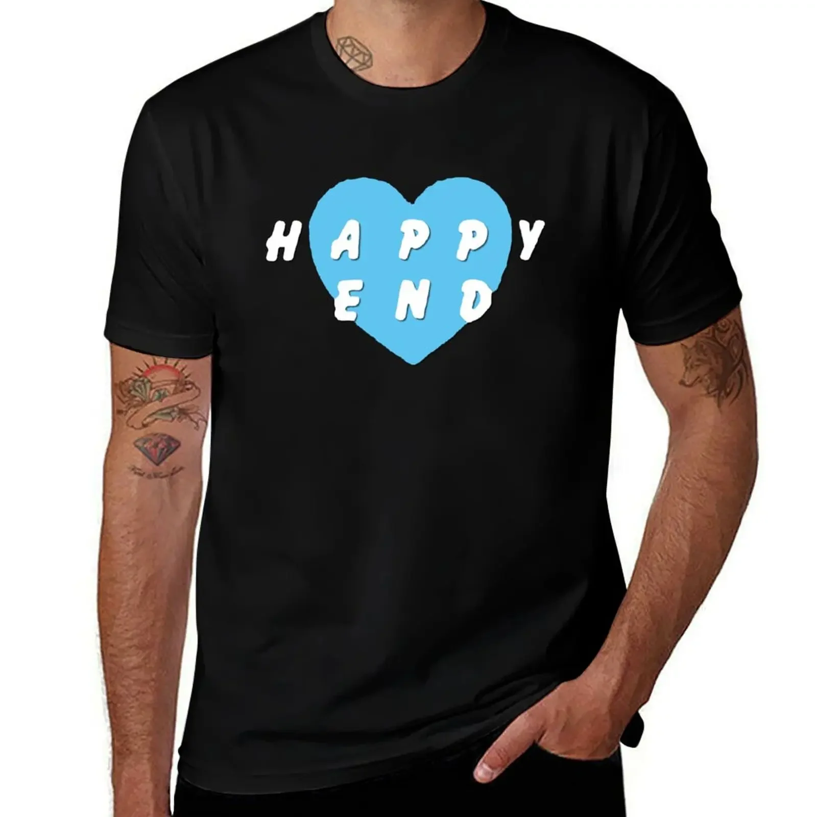 

Happy Heart Logo T-Shirt custom shirt oversized graphic tee boys whites men workout shirt