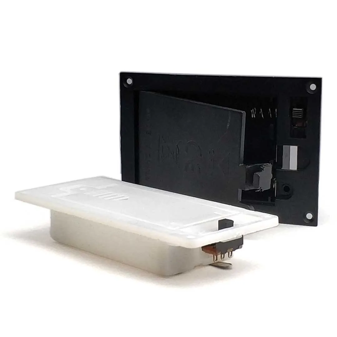 2x3x AAA مستطيلة جزءا لا يتجزأ من حامل البطارية صندوق تخزين مع غطاء التبديل بطاريات قذيفة البلاستيك