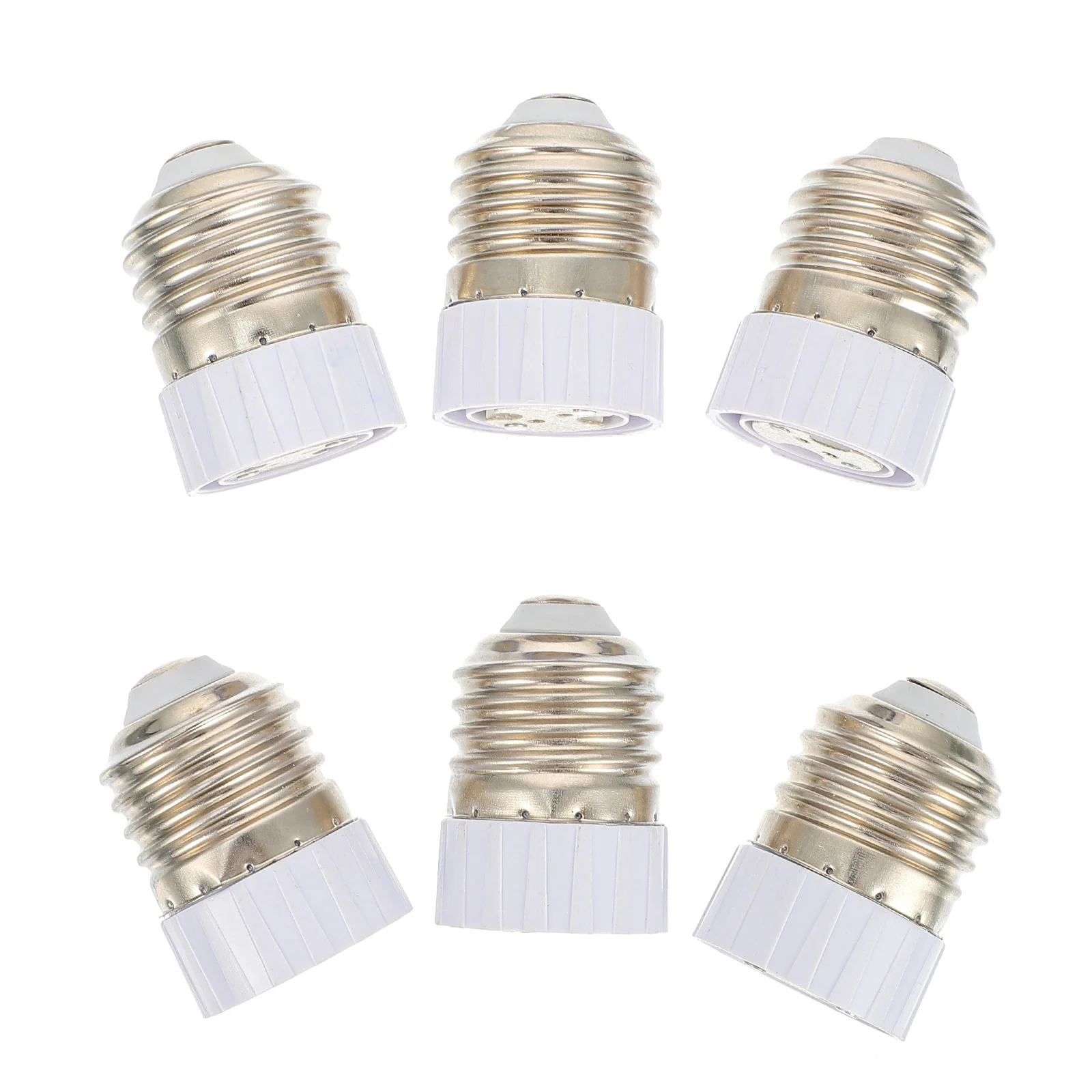 

6Pcs E27 to Mr16 Light Bulb Converter Socket Lamp Holder Adapter Anti-Aging Safe Fast Installation for LED Filament Lamps