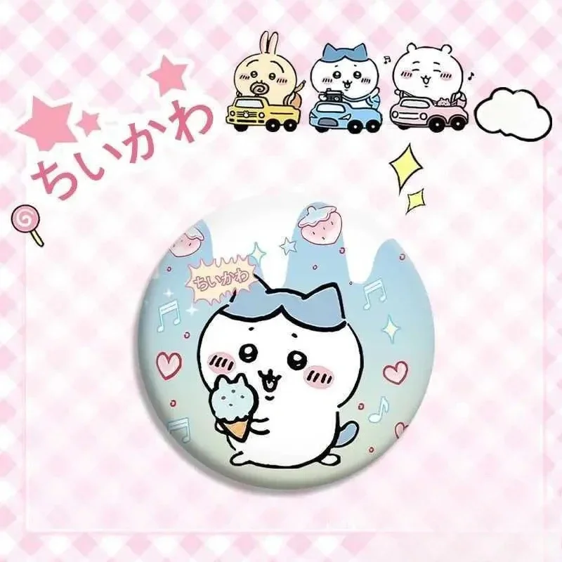 Фигурки аниме, милый мультфильм Chiikawa Hachiware Usagi, забавный значок со вспышкой, пакет с эмодзи, лучший подарок для детей, значок, игрушки