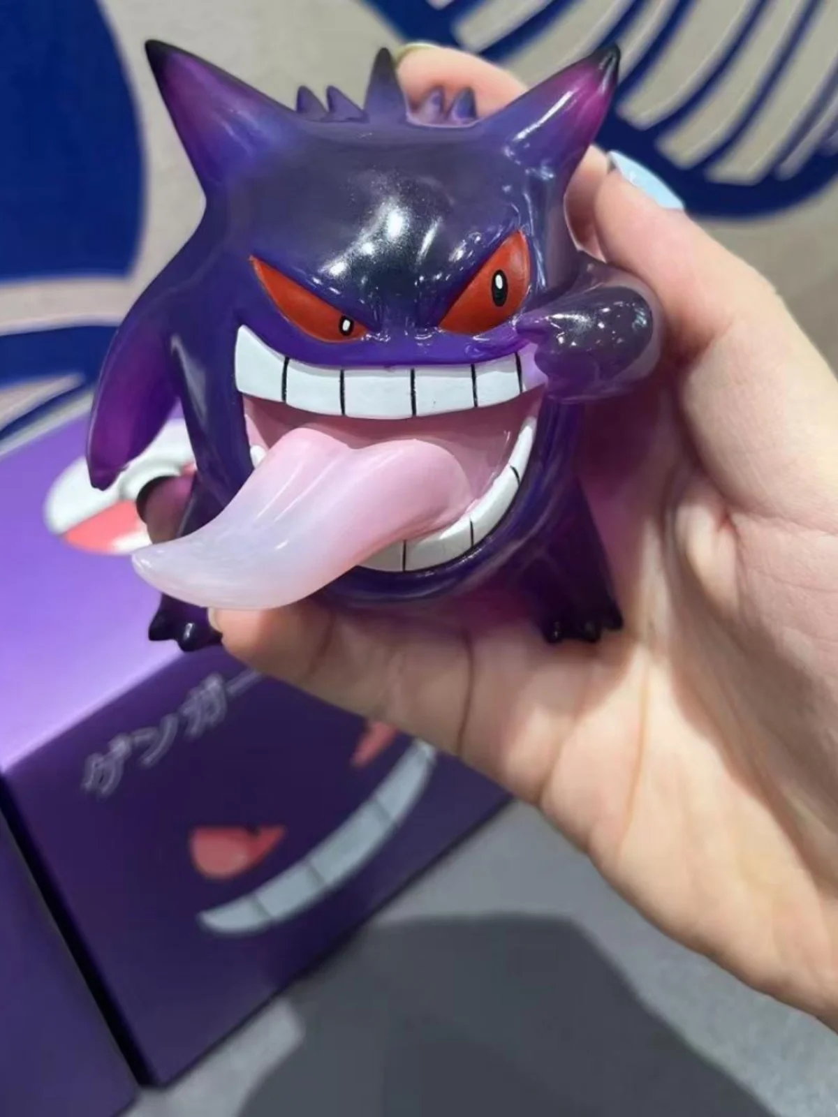 Pokemon figura snorlax gengar figura de ação transparente estátua anime modelo boneca desktop brinquedos colecionáveis crianças presente aniversário