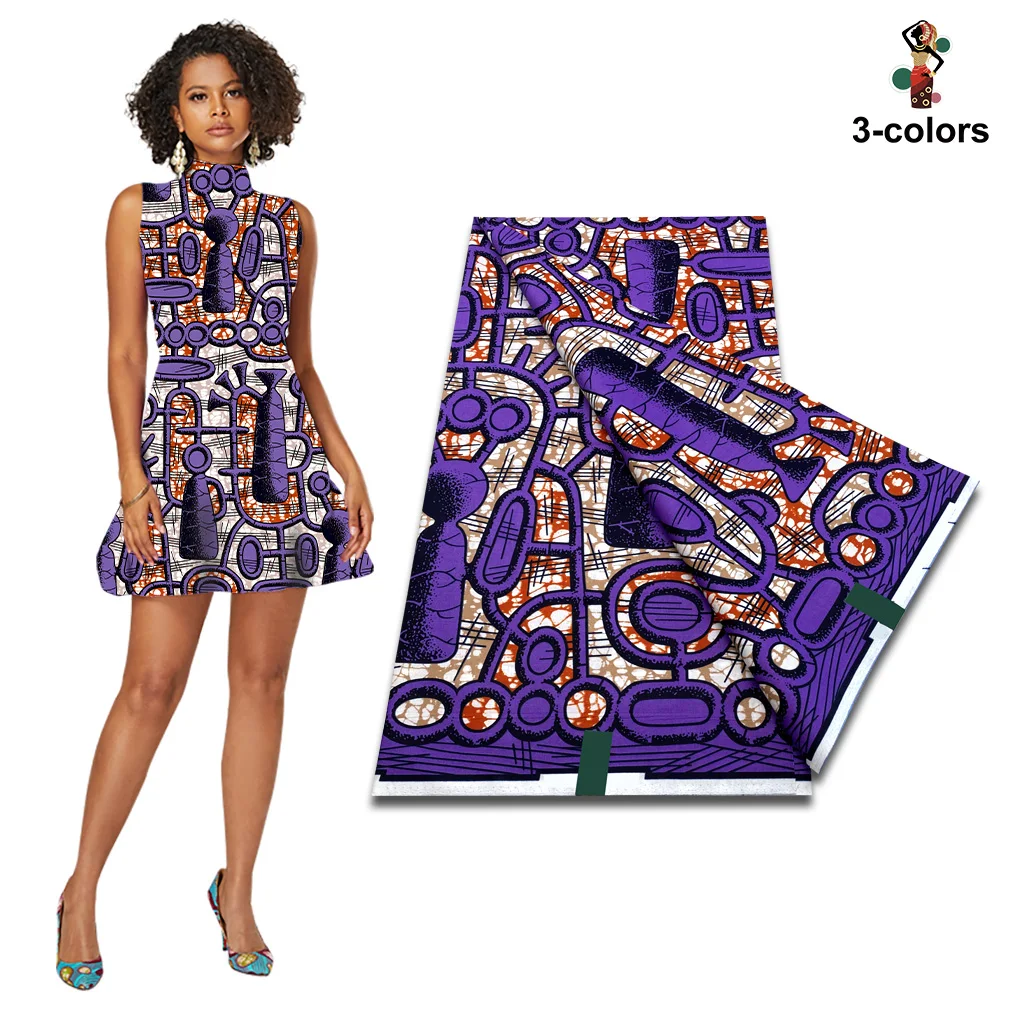 2024 garantizado auténtico Original tela con estampado de cera africana Real nigeriano 100% algodón tela de cera Ankara suave Pagne Spuer Batik