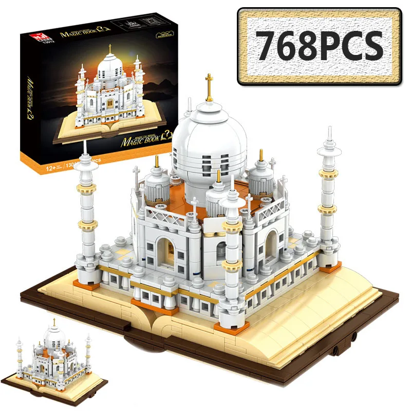 

City Street View Taj Mahal Miniature Model MOC Block Famous Creative Building Toy for Children India World Famous Architecture