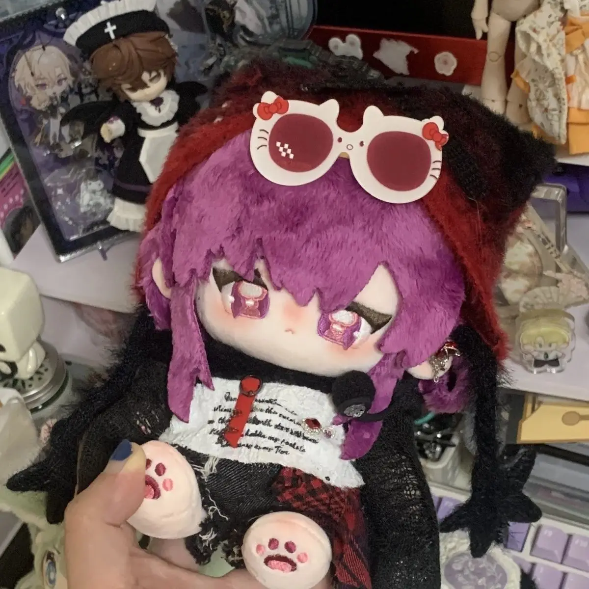 

20cm Honkai Star Rail Kafka Cotton Plush Doll Cute Stuffed Toy Kawaii Plushie Figure Keychain Pendant Birthday Gift