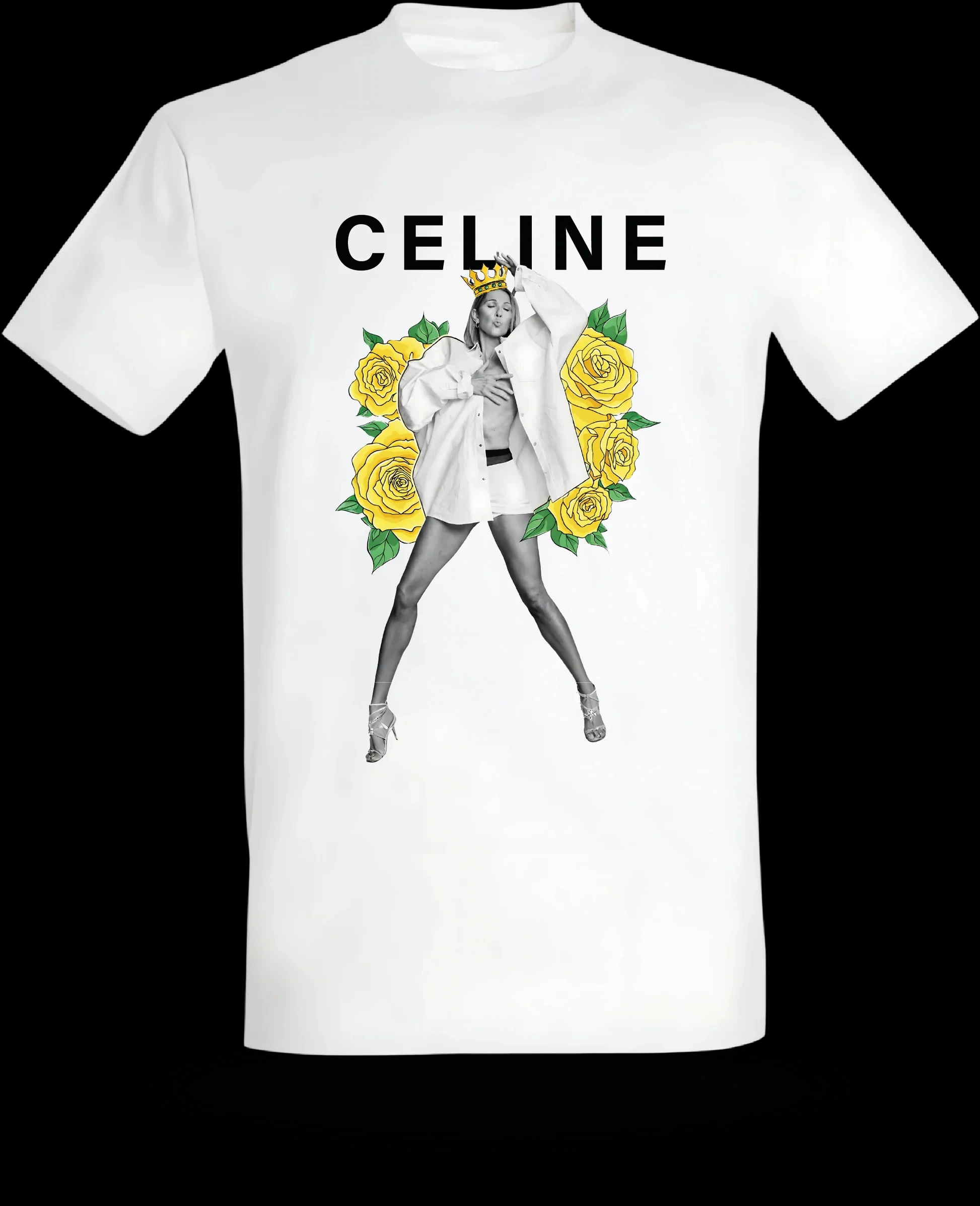 Celine Dion Paris 2026 Fan Tour Gift T-Shirt Men's Women's Summer Fashion New Trend Pop Music Streetwear Hip-Hop T-Shirt