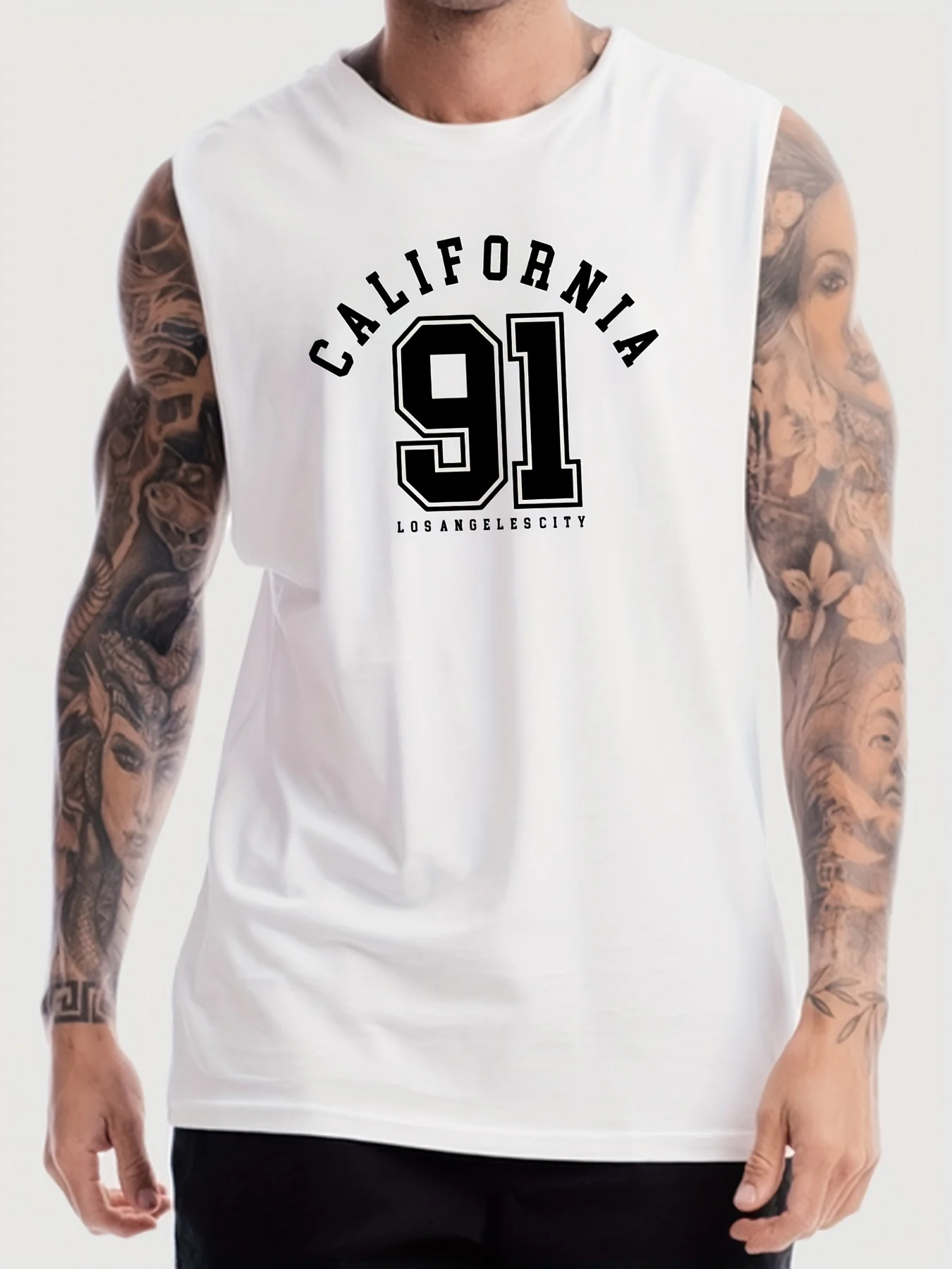 

Футболка CALIFORNIA 91 с принтом, повседневная, с V-образным вырезом, свободная и удобная, спортивная.
