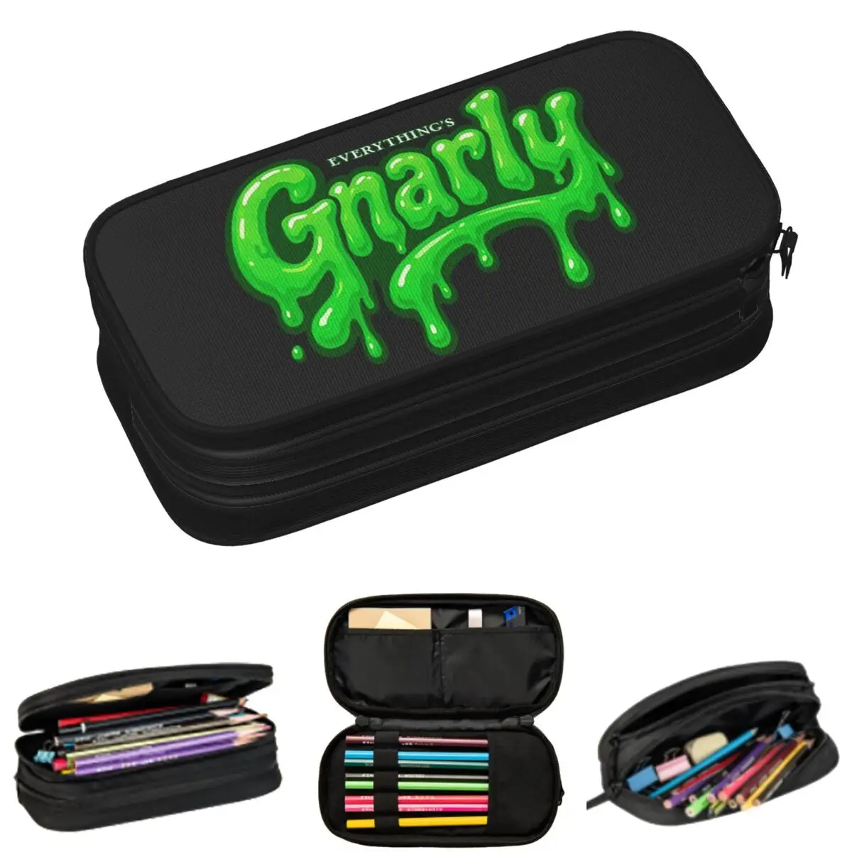 

Пеналы с логотипом Katseye Gnarly для студентов, подарочные пеналы-коробки, пеналы-косметички большой вместимости