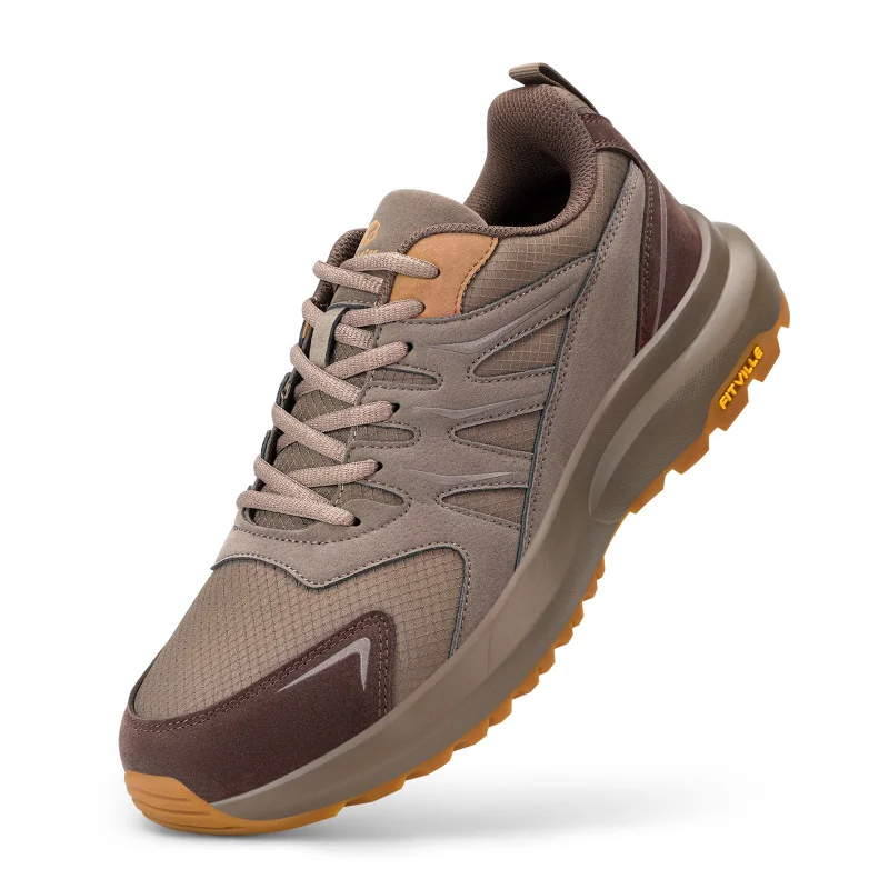 

FitVille Extra Wide Sneakers For Men Hiking Walking Shoes Wide Toe Box Lightweight Running Shoe For Flat Feet With Arch Support