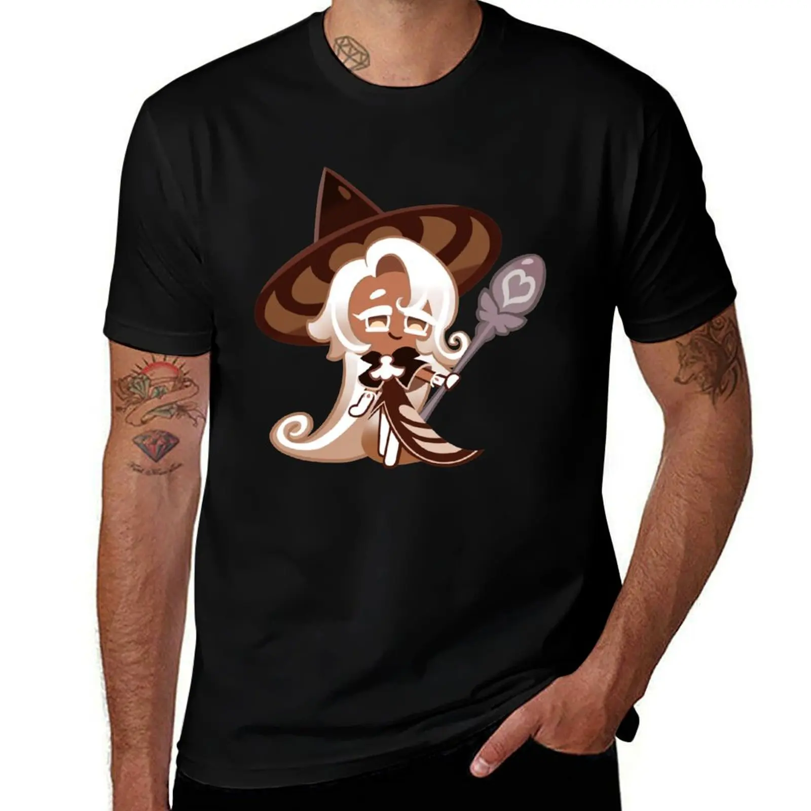

Latte Cookie (Cookie Run Kingdom) T-Shirt cotton t shirts man 100% printed t shirts for man T-Shirt