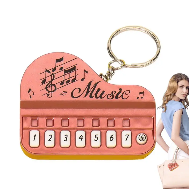 

Piano Key Chain Toy Creative Piano Keychain With Lights And Sounds Musical Instrument Keychain Toy Gift For Kids Piano Beginners