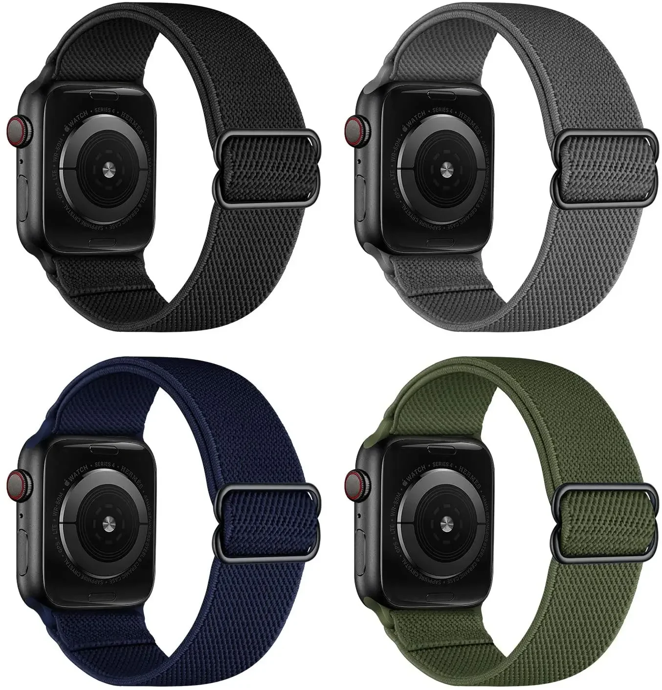 Nylon Elastic Strap For Apple Watch 10 42mm46mm 49mm 45mm 44mm 41mm 42mm 40mm bracelet band iWatch Ultra/2 9 8 7 6 5 4 3 SE Belt