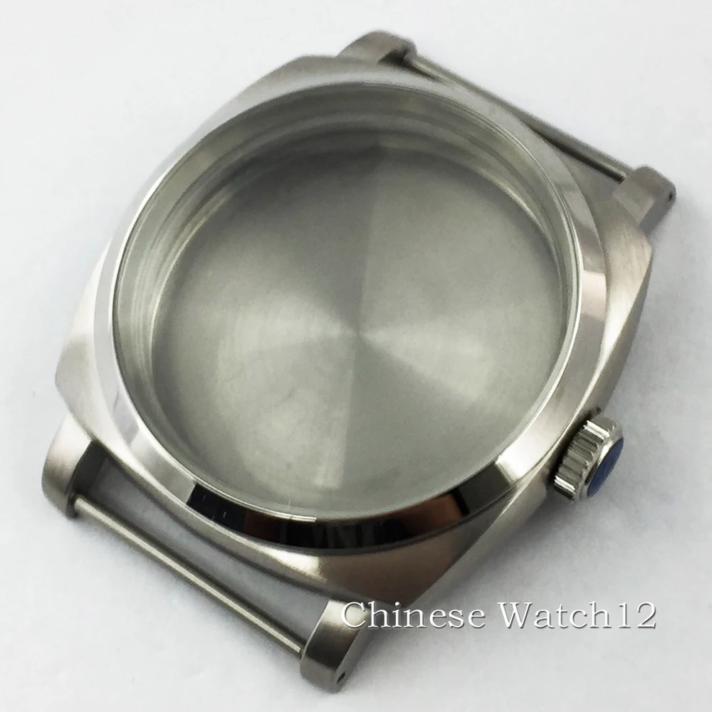 

DIY Watch accessories 47mm stainless steel watch case fit ETA 6497 6498 Seagull st36 movement Mens Watch Case