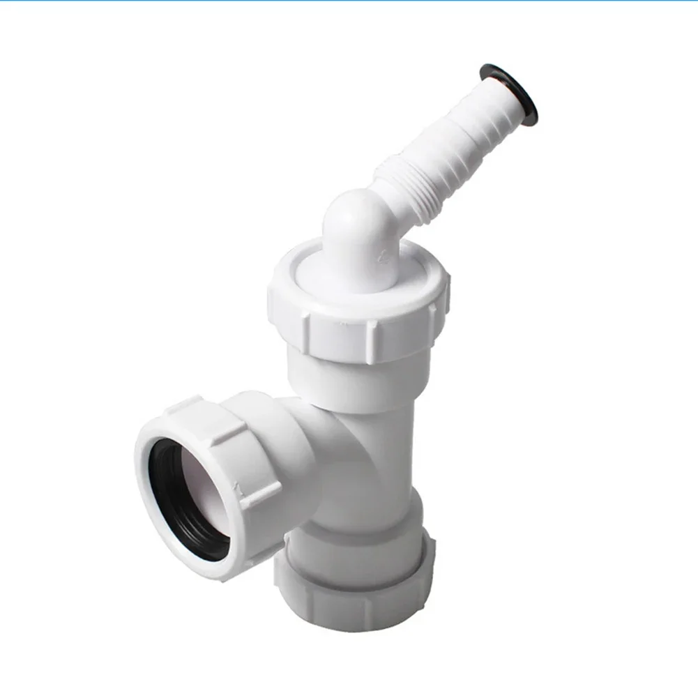 

40mm PVC T Design Kitchen Sink Drain Pipe Straight Three Way Connecting Pipe Kitchen Sinks Hoses Kitchen Sink Accessories