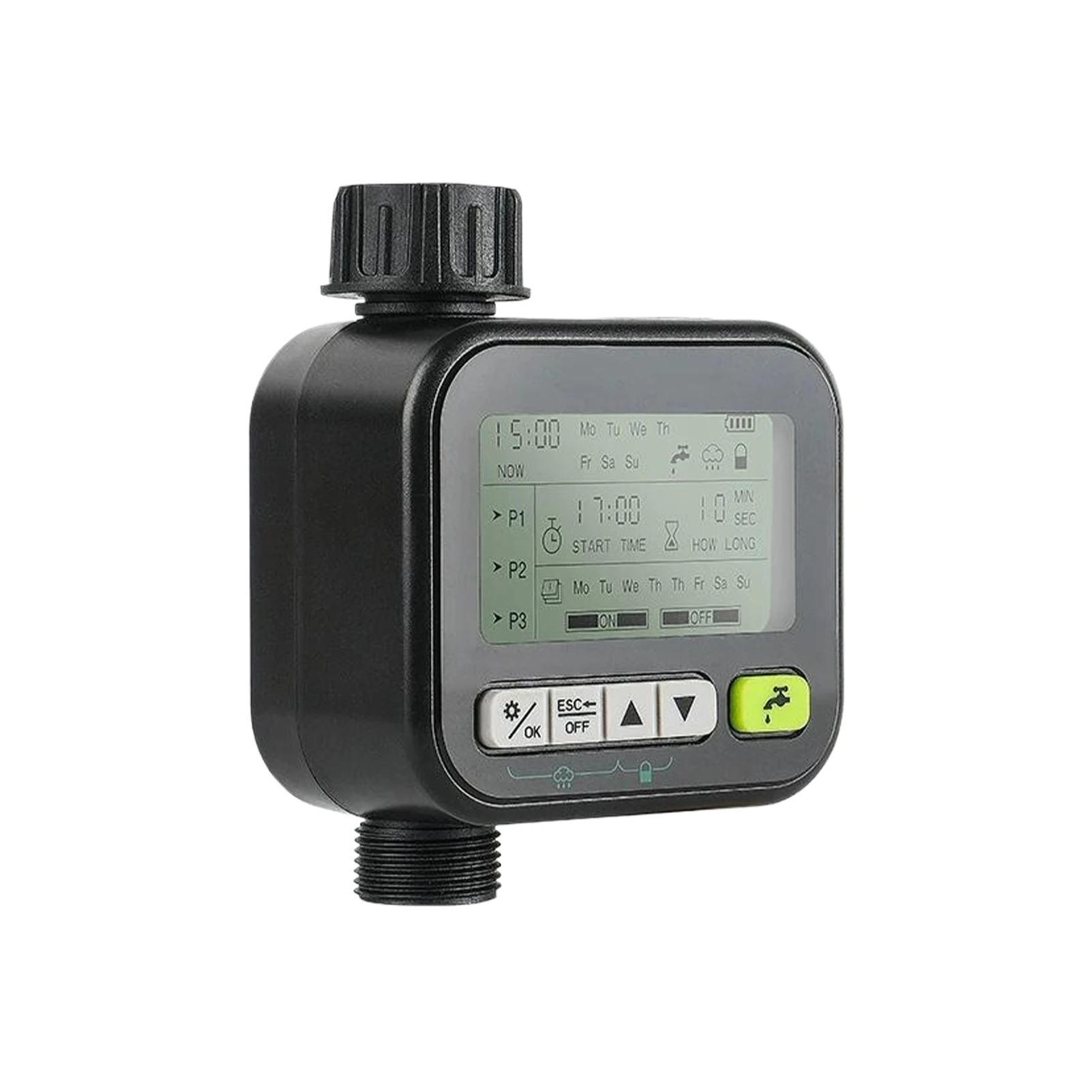Intelligent Sprinkler Irrigation System For Garden And Precise Minute And Second Accuracy Controller