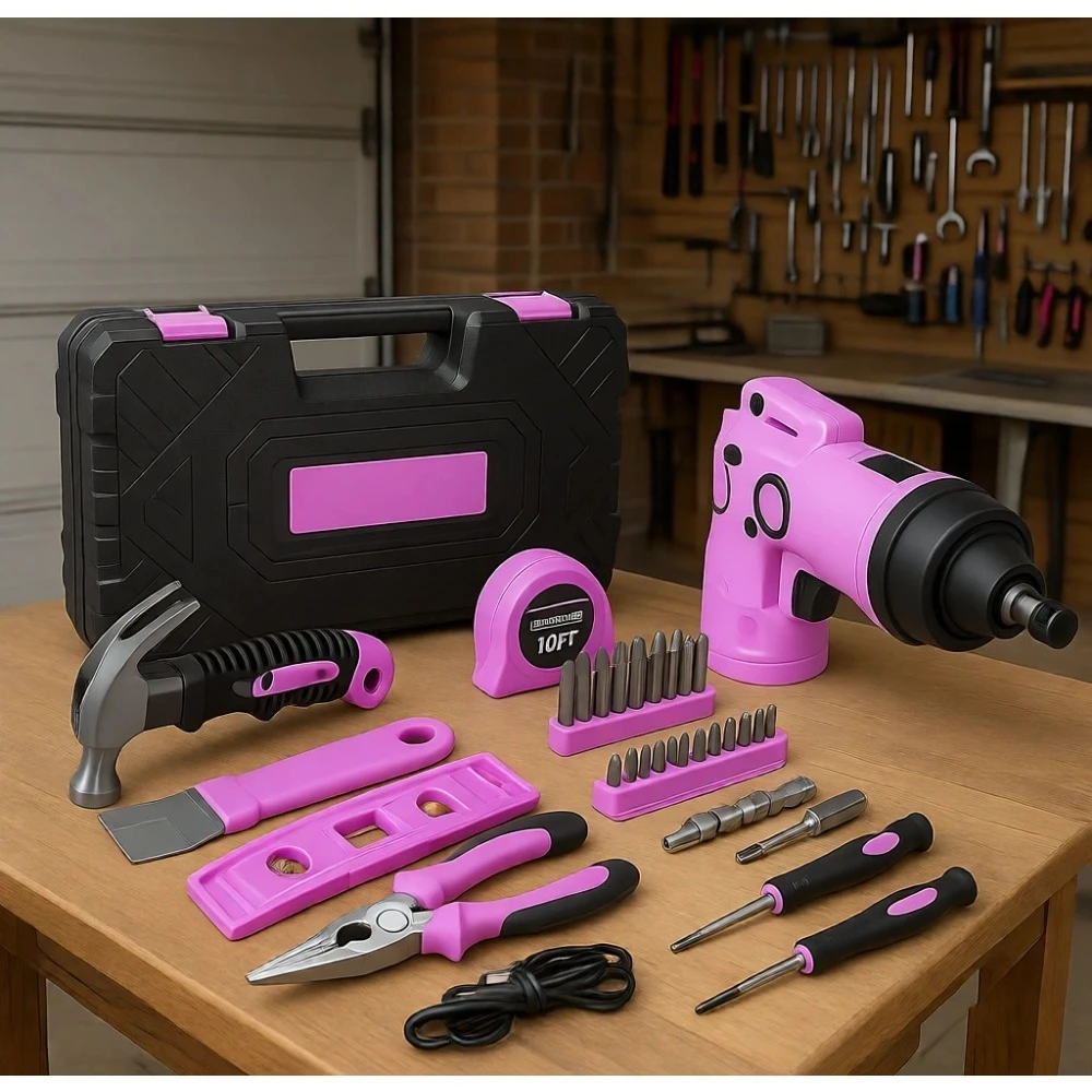 

40 Piece Cordless Electric Screwdriver Kit Rechargeable 3.6V USB Drill Home Tool Set Storage Box
