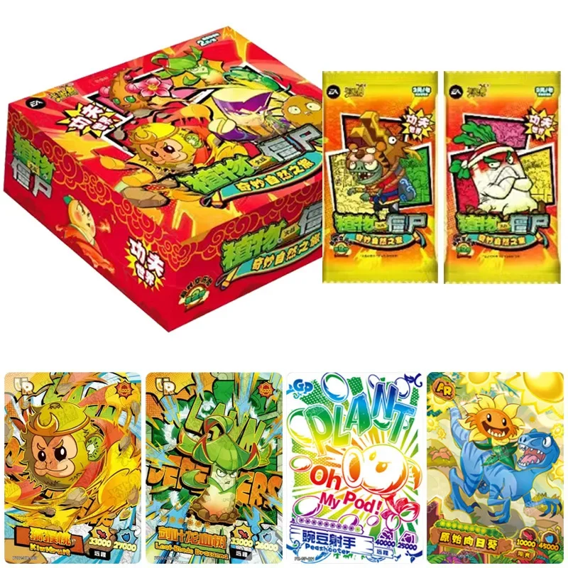 Original Kayou Box 150 Stück Pflanzen gegen Zombies klassische Kampfspiele Karton Rollenspiel Hobbys Sammlung Kinder geschenk