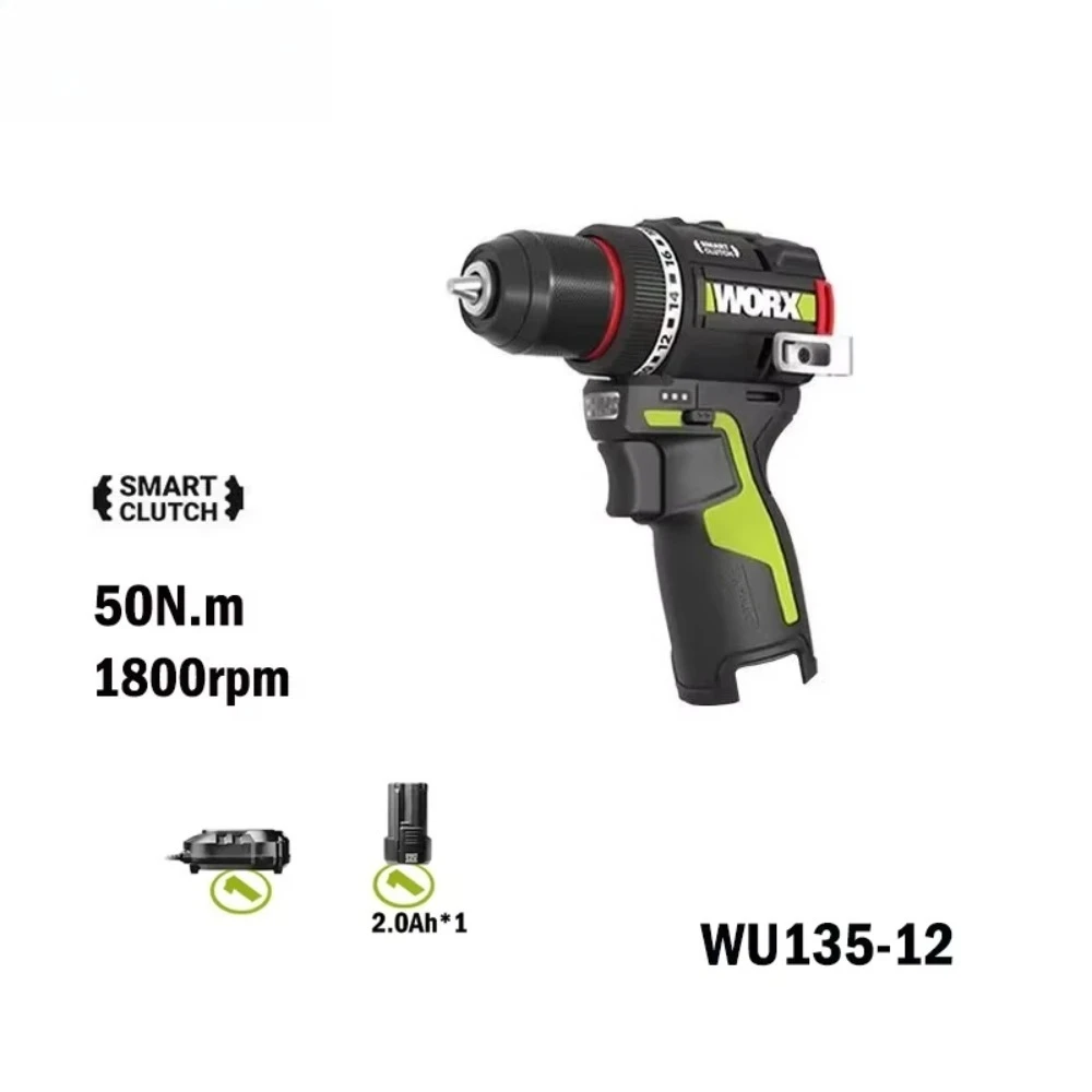 

Electric Wireless Drill 12v 50nm 1800rpm Brushless Motor Home Decoration Woodworking Metallurgy Lithium Battery Pistol Drill