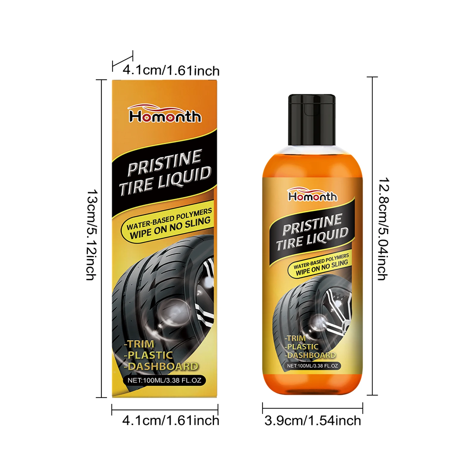 Professional Car Tire Cleaner Spray - Remove Stains, Restore Shine, Protect Rubber For Cars/Trucks/Suvs/Motorcycles image 4