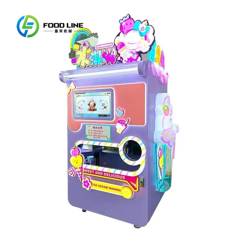 Customized size Vending machine ice cream automatic brioche frozen yogurt Wonder machine