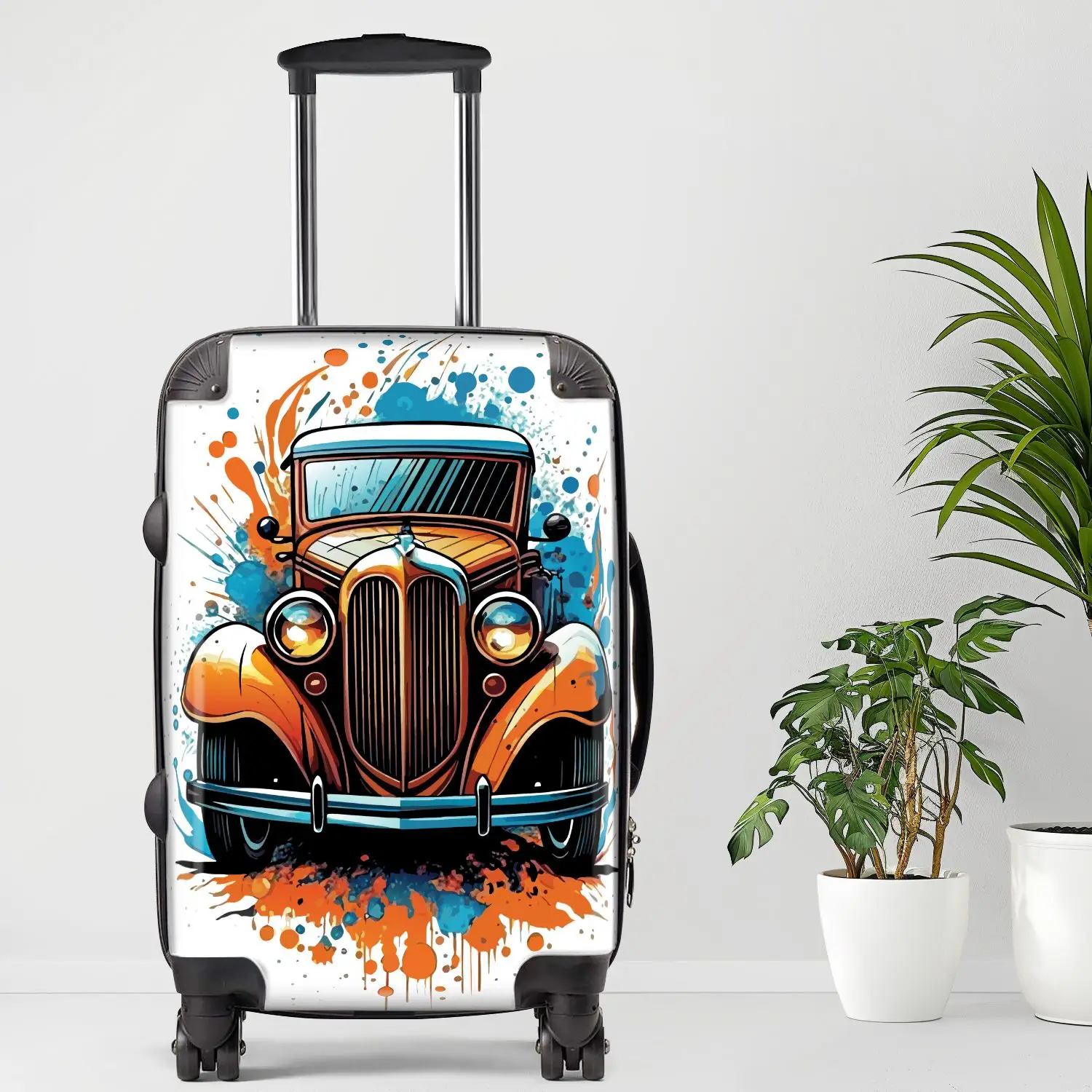 

Car2 Luggage, 20/24/28 Inch Luggage, Carry-On, Custom Luggage, Luggage Set, Suitcase, Travel, Vacation, Cabin Suitcase, Custom S